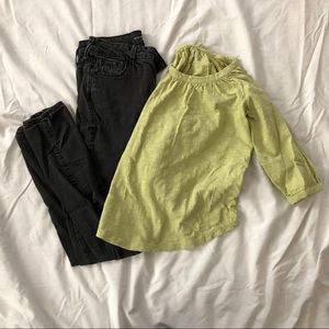 Green Puff Sleeve Top